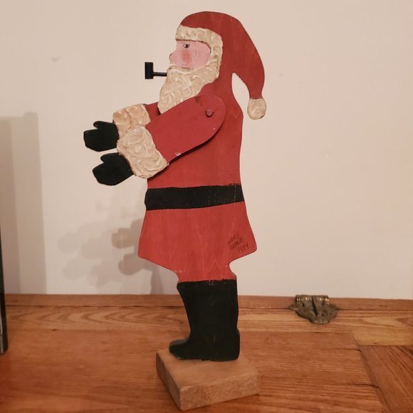Nancy Thomas handpainted/signed Santa 1989 - Picture 1 of 8